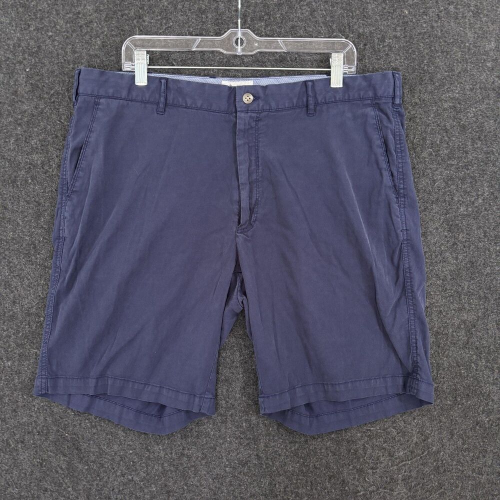 Peter Millar Bedford Golf Shorts Men's 38 Navy Blue Stretch Chino Flat Front 9"